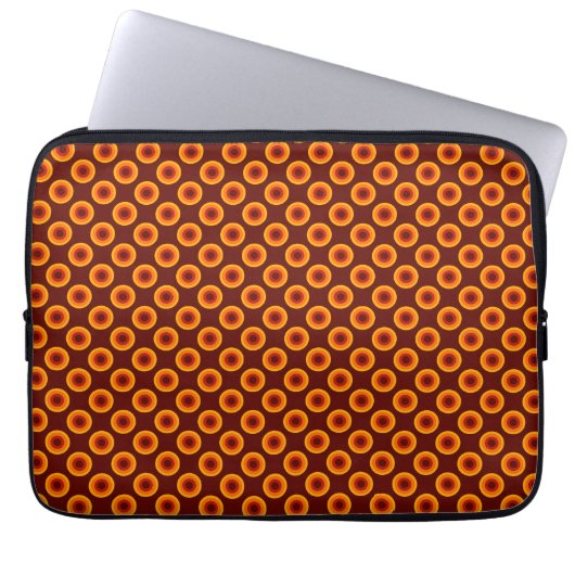 Laptop Sleeves "Dots" Seventies Var01 Retro (Vorderseite)
