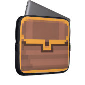 Laptop Sleeves "Tresure Chest" 01 Pixel-Art (Vorne Rechts)