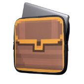 Laptop Sleeves "Tresure Chest" 01 Pixel-Art (Vorderseite Links)