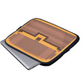 Laptop Sleeves "Tresure Chest" 01 Pixel-Art (Vorne Knopf)