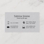 Laptop | Texturlinien Visitenkarte (Rückseite)