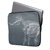 Laptophülse mit skeleton Entwurf des Elefanten Laptopschutzhülle (Vorderseite Links)
