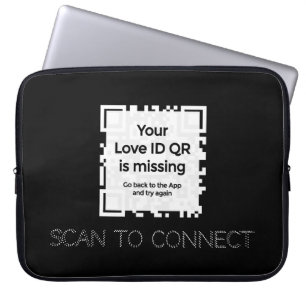 Laptopschutzhülle - BLACK - QR - GLAM Collection