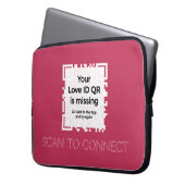 Laptopschutzhülle - RED - QR - GLAM Collection (Vorderseite Links)