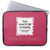 Laptopschutzhülle - RED - QR - GLAM Collection (Vorderseite)