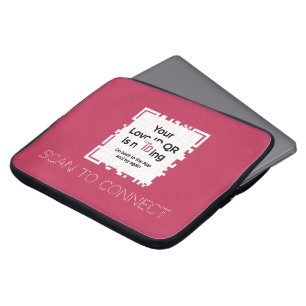 Laptopschutzhülle - RED - QR - GLAM Collection