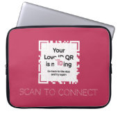 Laptopschutzhülle - RED - QR - GLAM Collection (Vorderseite)