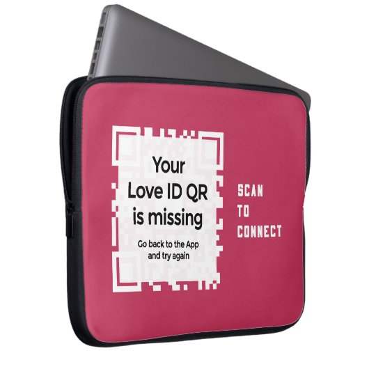 Laptopschutzhülle - RED - QR - PURE Collection (Vorne Rechts)