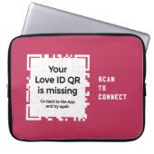 Laptopschutzhülle - RED - QR - PURE Collection (Vorderseite)