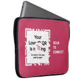 Laptopschutzhülle - RED - QR - PURE Collection (Vorne Rechts)