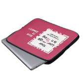 Laptopschutzhülle - RED - QR - PURE Collection (Vorne Knopf)