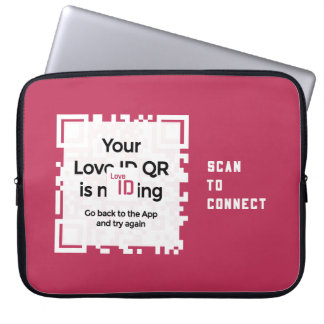 Laptopschutzhülle - RED - QR - PURE Collection