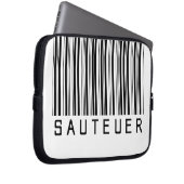 Laptopschutzhülle "SAUTEUER" in Schwarz (Vorne Rechts)