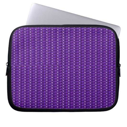 LaptopSleeve Lila Glitzer Laptopschutzhülle (Vorderseite)
