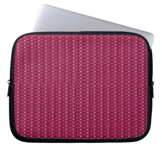 LaptopSleeve Maroon Glitzer Laptopschutzhülle (Vorderseite)