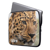 Laptoptasche Leopard Laptopschutzhülle (Vorderseite Links)