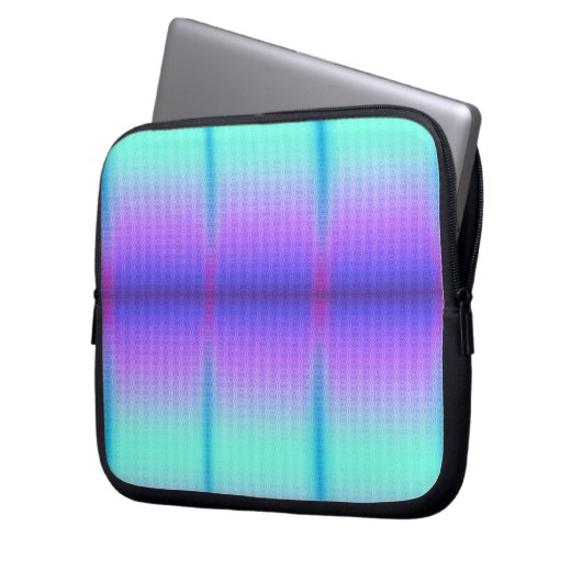Laptoptasche mit einem lebendigen geometrischen De Laptopschutzhülle (Vorderseite Links)