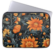 Laptoptasche mit lebendigem Orange und Gelb Laptopschutzhülle (Vorderseite)