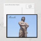 Lapu-Freiheitsstatue Postkarte (Vorne/Hinten)