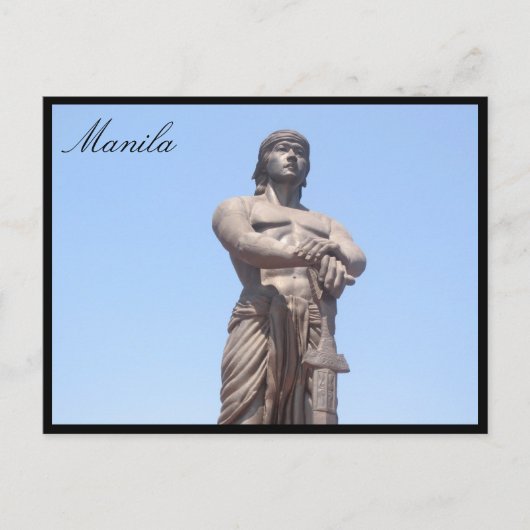 Lapu-Freiheitsstatue Postkarte (Vorderseite)