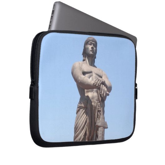 Lapu-Statue Laptopschutzhülle (Vorne Rechts)