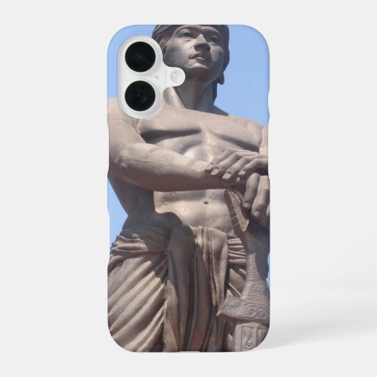 Lapu-Statue Vorderseite iPhone 16 Hülle (Rückseite)