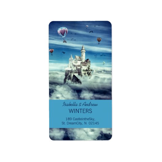 Laputa - Schloss im Himmel Adressaufkleber (Vorne)