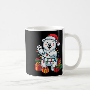 Lar Bär Weihnachtsmann Hut Tiere Liebhaber hässlic Kaffeetasse