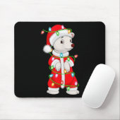 Lar Bear Christmas Lights Santa Costume Cute Anima Mousepad (Mit Mouse)
