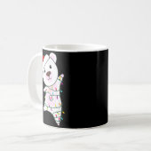 Lar Bear Christmas Santa Claus Lights Lar Bears Kaffeetasse (Vorderseite Links)