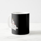 Lar Bear Christmas Tree Funny Animal Christmas Lar Kaffeetasse (Vorderseite Links)