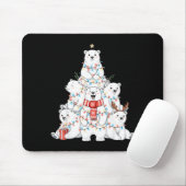 Lar Bear Christmas Tree Xmas Pajamas Mousepad (Mit Mouse)