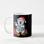 Lar Bear Santa Hat Animals Lovers Ugly Christmas P Kaffeetasse (Links)
