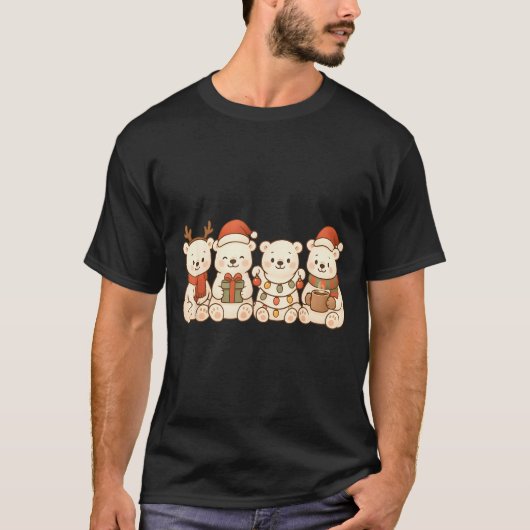 Lar Bears Kids Boys Girls Christmas Lar Bears T-Shirt (Vorderseite)