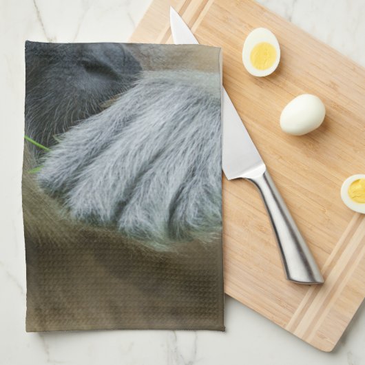 Lar Gibbon Geschirrtuch (Viertel Falte)