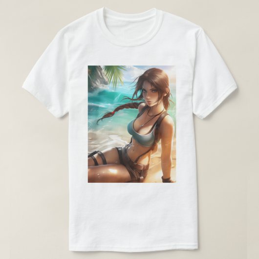 Lara Croft Swimsuit 7 T-Shirt (Design vorne)
