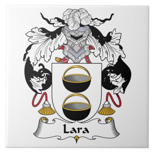 Lara-Familienwappen Fliese (Vorderseite)