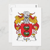 Lara Familienwappen Postkarte (Vorne/Hinten)