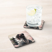 Lara Japan - Harte Plastikuntersetzer Getränkeuntersetzer (Rechte Seite)