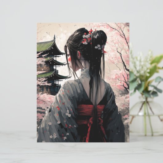Lara Japan - Papierblatt (Stehend Vorderseite)