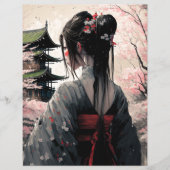 Lara Japan - Papierblatt (Vorderseite)