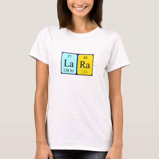 Lara Periodenname Shirt (Vorderseite)