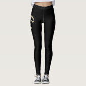 Lara white gold Handwriting Hose Leggings (Vorderseite)