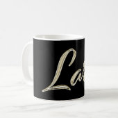 Lara white gold Handwriting Tasse Kaffeetasse (Vorderseite Links)
