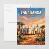 Larabanga-Moschee Ghana Postkarte (Vorne/Hinten)