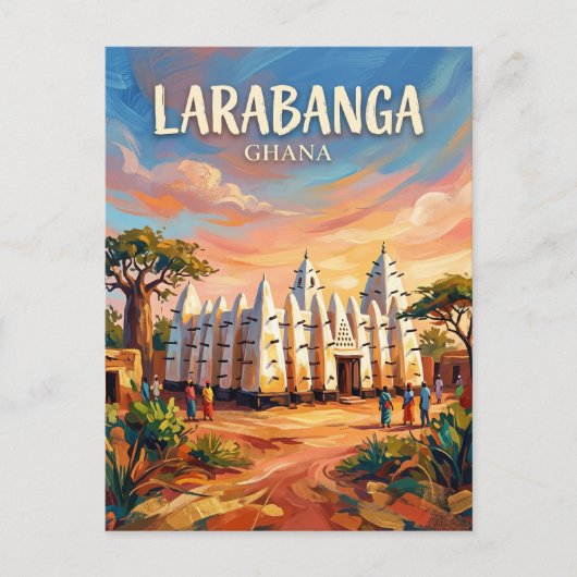 Larabanga-Moschee Ghana Postkarte (Vorderseite)