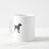 Larador Fetch, Black Lab-Ball Kaffeetasse (Vorderseite Links)