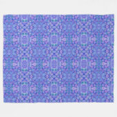 Larage Fleece Decke Lavender Hydrangea Muster (Vorderseite (Horizontal))