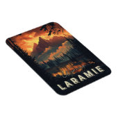 Laramie Wyoming Vintag Magnet (Rechte Seite)