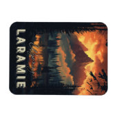 Laramie Wyoming Vintag Magnet (Horizontal)